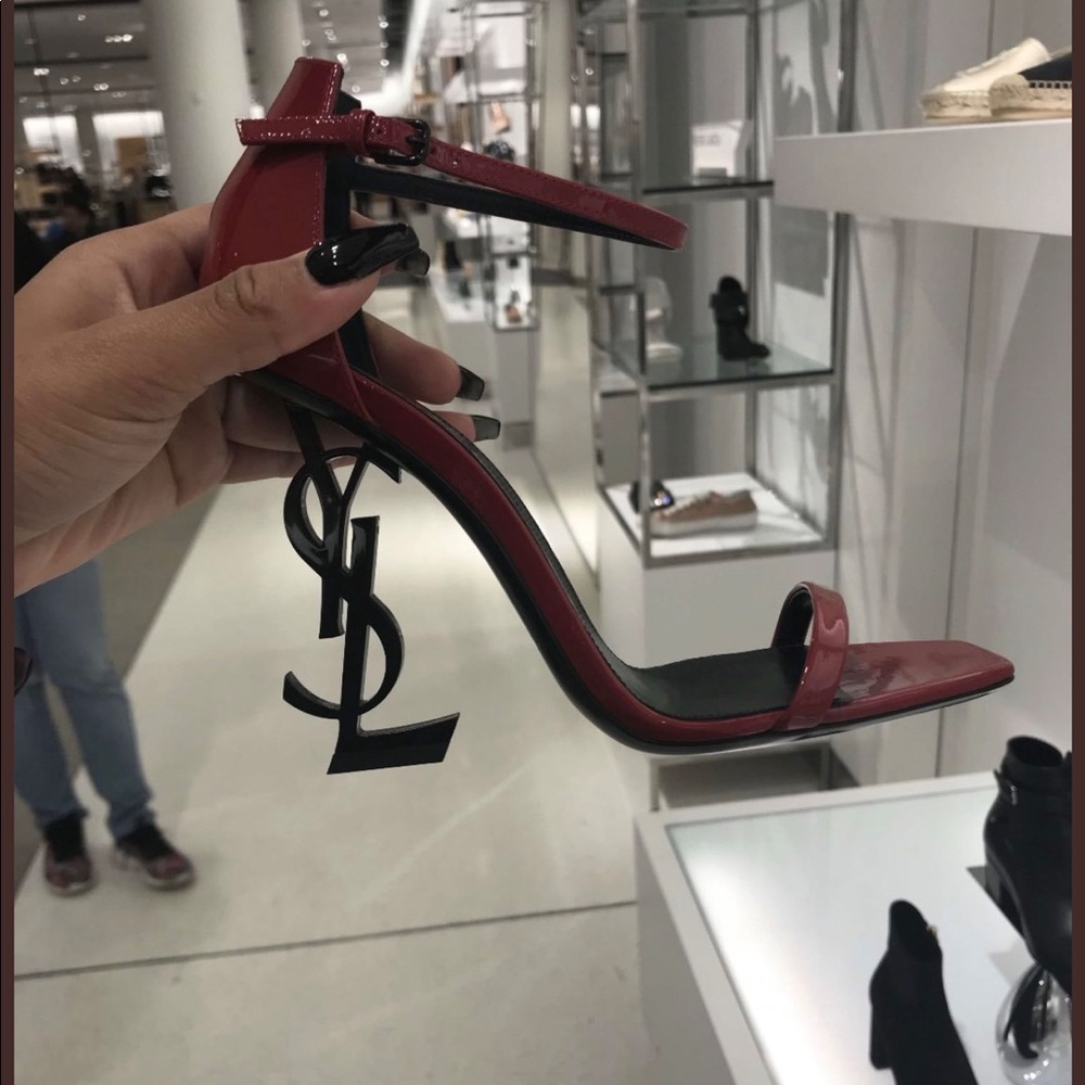 Red YSL strappy sandal